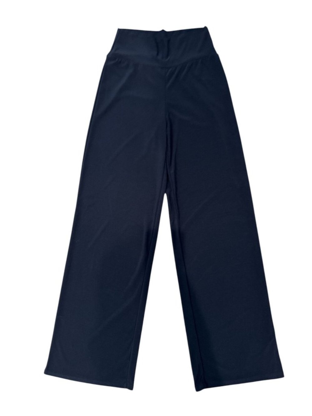 Azules Black Wide-Leg Slip-On Pants Comfort Stretch - Size S